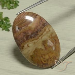 Jaspe Multicolor natural de 25.93 ct, Ovalada, Opaco