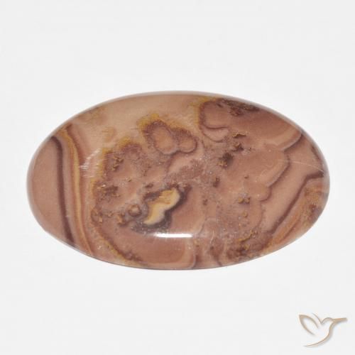 Jaspe Multicolor natural de 22.10 ct, Ovalada, Opaco