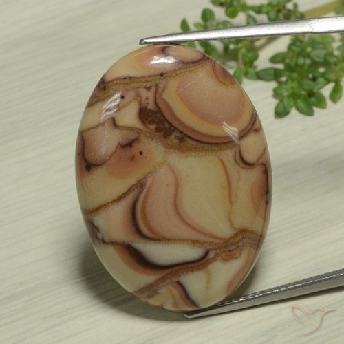 25.36ct Natural Multicolor Jaspe, Ovalada, Opaco