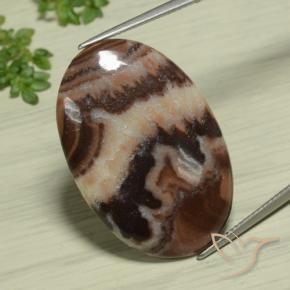 Jaspe Multicolor natural de 18.89 ct, Ovalada, Opaco
