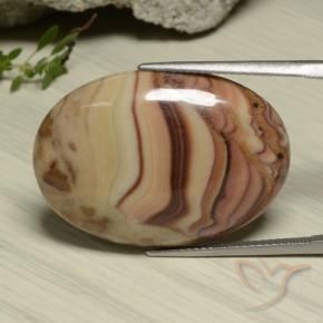 Jaspe Multicolor natural de 24.13 ct, Ovalada, Opaco