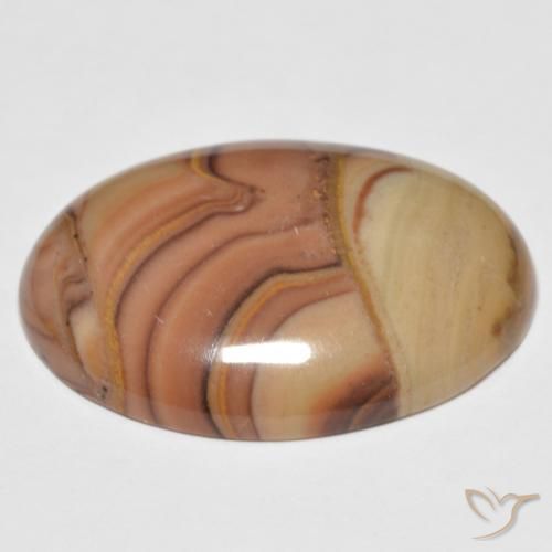 Jaspe Multicolor natural de 23.68 ct, Ovalada, Opaco