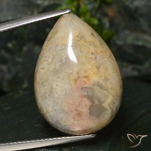 23.13ct Natural Multicolor Jaspe, En forma de pera, Opaco