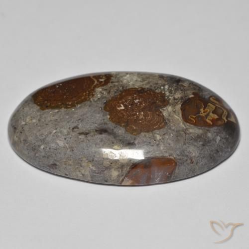 Jaspe Multicolor natural de 46.26 ct, Ovalada, Opaco