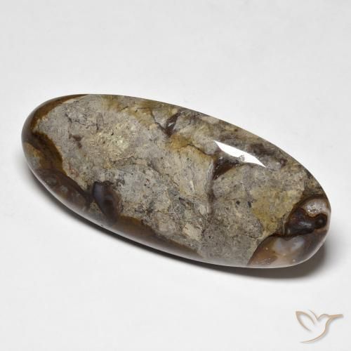 Jaspe Multicolor natural de 47.35 ct, Ovalada, Opaco