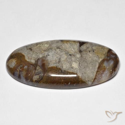 Jaspe Multicolor natural de 47.35 ct, Ovalada, Opaco