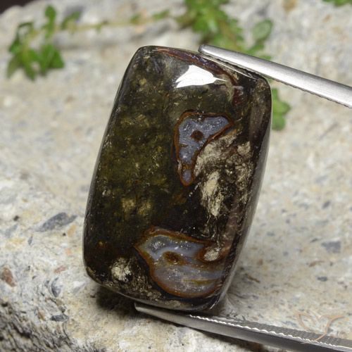 26.54ct Natural Multicolor Jaspe, Forma Cojín, Opaco