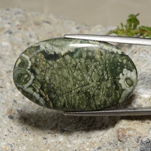 29.99ct Natural Multicolor Jaspe, Ovalada, Opaco