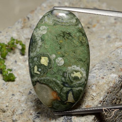 27.42ct Natural Multicolor Jaspe, Ovalada, Opaco