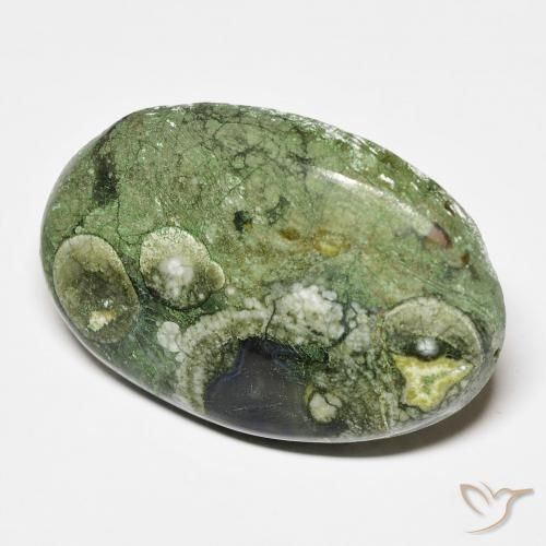 Jaspe Multicolor natural de 19.43 ct, Ovalada, Opaco