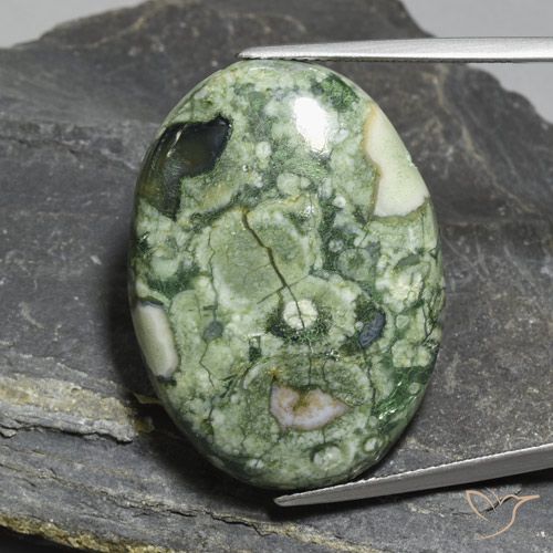 28.77ct Natural Multicolor Jaspe, Ovalada, Opaco