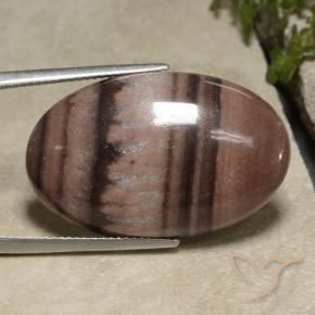 Jaspe Multicolor natural de 24.78 ct, Ovalada, Opaco