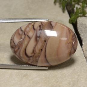 Jaspe multicolor natural de 23,62 ct, corte óvalo, opaco