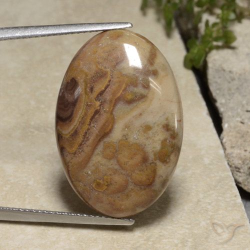 15.35ct Natural Multicolor Jaspe, Ovalada, Opaco