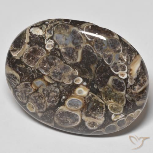Jaspe Multicolor natural de 52.92 ct, Ovalada, Opaco