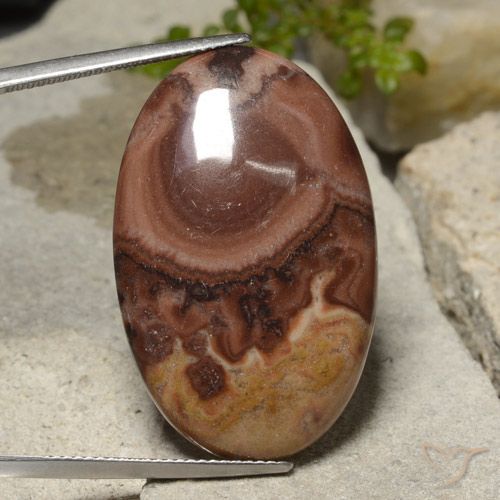 26.25ct Natural Multicolor Jaspe, Ovalada, Opaco