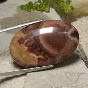 Jaspe Multicolor natural de 26.25 ct, Ovalada, Opaco