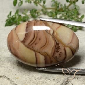 Jaspe Multicolor natural de 25.71 ct, Ovalada, Opaco
