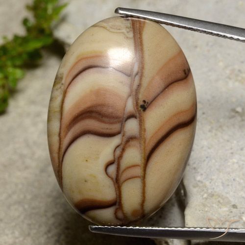 24.50ct Natural Multicolor Jaspe, Ovalada, Opaco