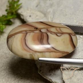 Jaspe Multicolor natural de 24.50 ct, Ovalada, Opaco