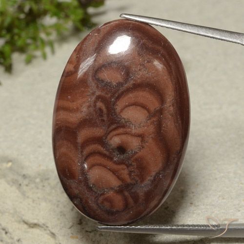 26.85ct Natural Multicolor Jaspe, Ovalada, Opaco