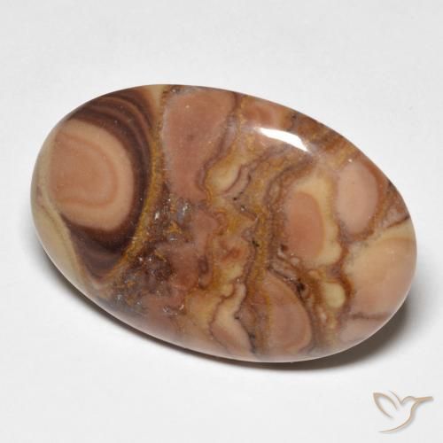 Jaspe Multicolor natural de 23.08 ct, Ovalada, Opaco