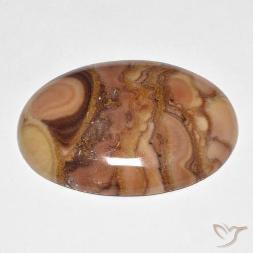 Jaspe Multicolor natural de 23.08 ct, Ovalada, Opaco
