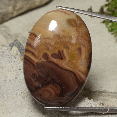 33.44ct Natural Multicolor Jaspe, Ovalada, Opaco