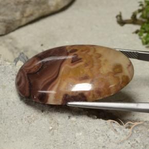 Jaspe Multicolor natural de 33.44 ct, Ovalada, Opaco