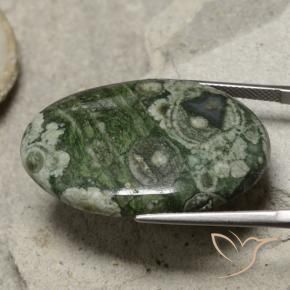 Jaspe Multicolor natural de 29.52 ct, Ovalada, Opaco