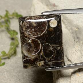 Jaspe multicolor natural de 16,47 ct, baguette, opaco