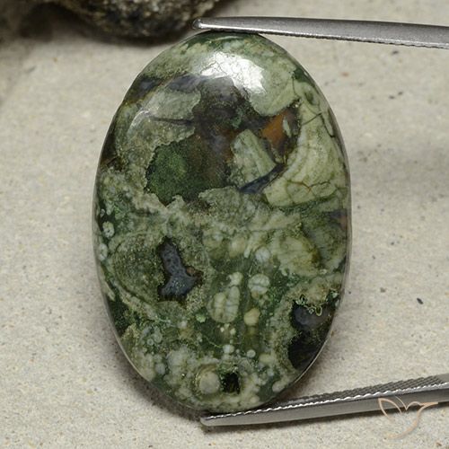 26.08ct Natural Multicolor Jaspe, Ovalada, Opaco