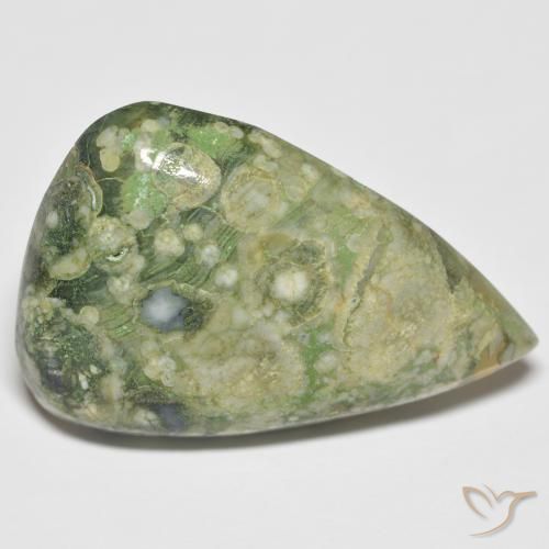 15.75ct Natural Multicolor Jaspe, En forma de pera, Opaco