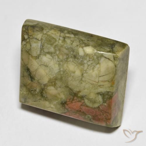 Jaspe Multicolor natural de 17.80 ct, Elegante, Opaco