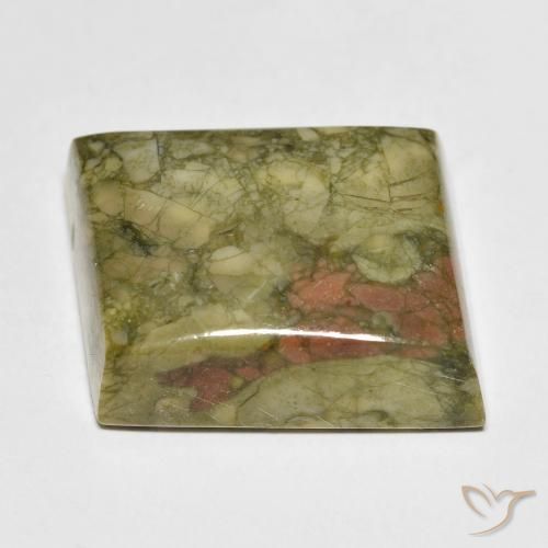 Jaspe Multicolor natural de 17.80 ct, Elegante, Opaco