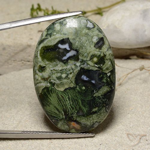 32.16ct Natural Multicolor Jaspe, Ovalada, Opaco