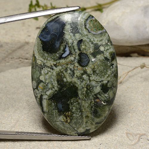 30.02ct Natural Multicolor Jaspe, Ovalada, Opaco
