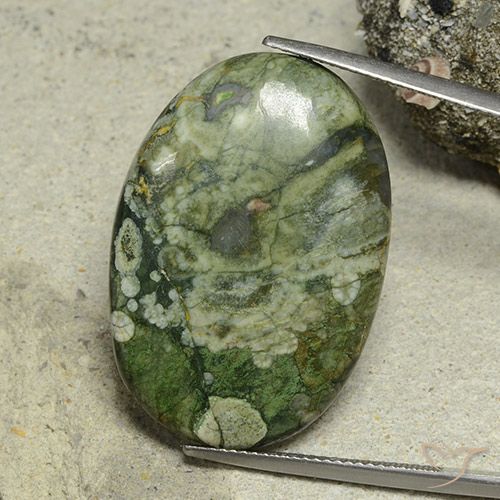 30.68ct Natural Multicolor Jaspe, Ovalada, Opaco