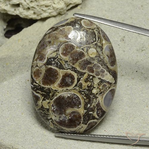 40.61ct Natural Multicolor Jaspe, Ovalada, Opaco