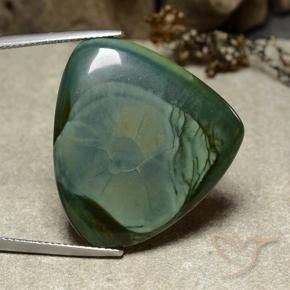Jaspe Multicolor natural de 26.70 ct, En forma de pera, Opaco