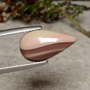 Jaspe multicolor natural de 2,81 ct, en forma de pera, opaco
