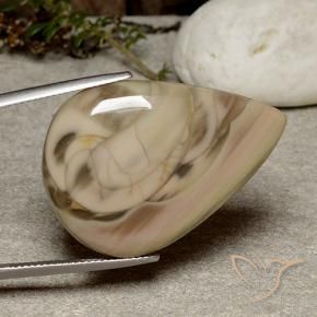 Jaspe Multicolor natural de 32.33 ct, En forma de pera, Opaco