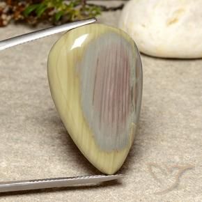 Jaspe Multicolor natural de 29.73 ct, En forma de pera, Opaco