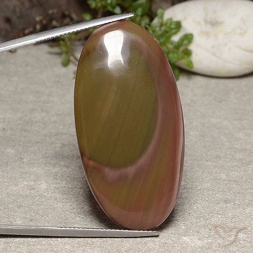 40.75ct Natural Multicolor Jaspe, Ovalada, Opaco