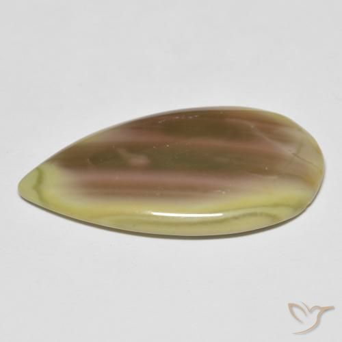 Jaspe Multicolor natural de 18.10 ct, En forma de pera, Opaco