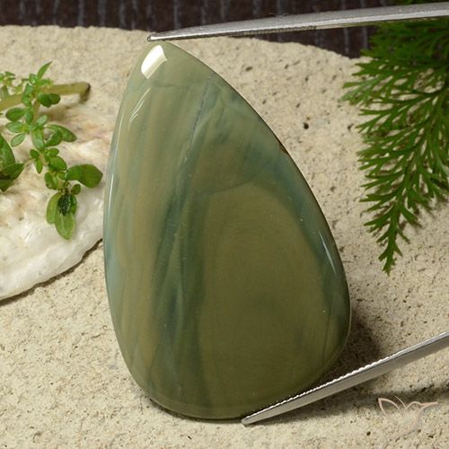 42.95ct Natural Multicolor Jaspe, En forma de pera, Opaco