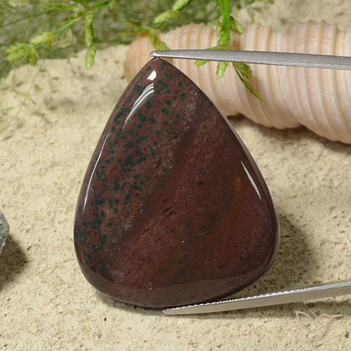41.94ct Natural Multicolor Jaspe, En forma de pera, Opaco