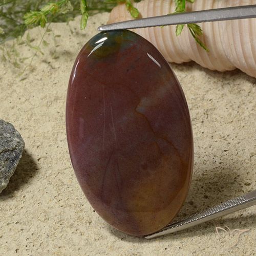 39.44ct Natural Multicolor Jaspe, Ovalada, Opaco