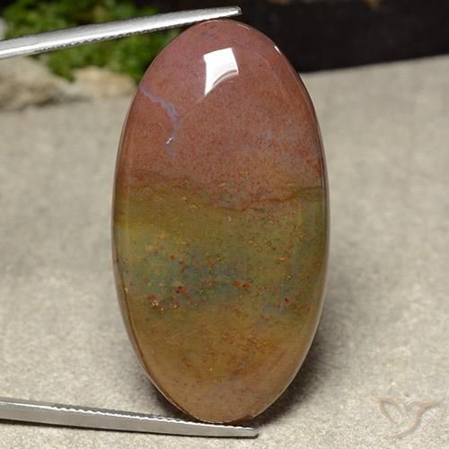46.10ct Natural Multicolor Jaspe, Ovalada, Opaco