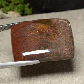 Jaspe multicolor natural de 47,50 ct, baguette, opaco